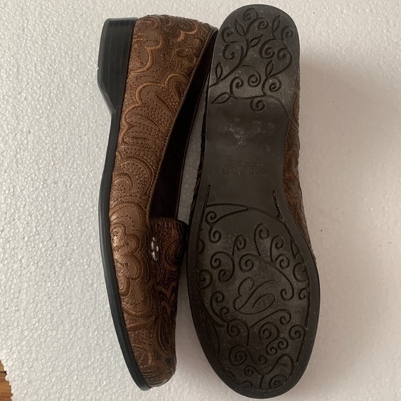 Brighton Alcott loafers copper brown mosaic ballerina slip on flats shoes - Picture 5 of 11